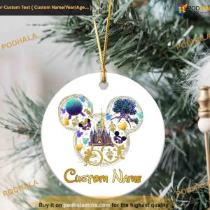 Walt Disney World 50th Ornament, Custom Family Ornaments