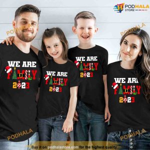 We Are Family 2023 Happy Family Christmas Long Sleeve Shirt
