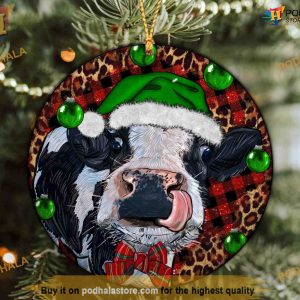 Western Baby Cow Holiday Ornament, Family Christmas Ornaments