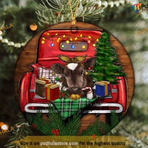 Western Baby Cow Ornament, Family Tree Decoration