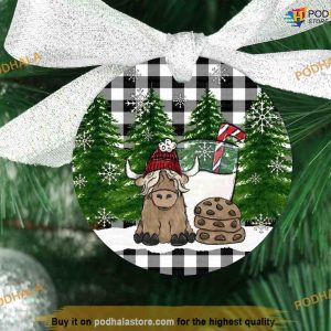 Western Cow Christmas Ornament, Funny Christmas Ornaments