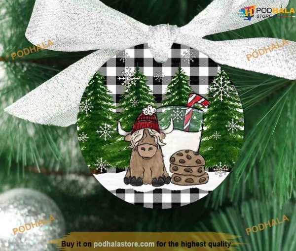 Western Cow Christmas Ornament, Funny Christmas Ornaments
