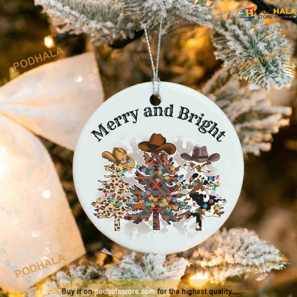 Western Cowboy or Cowgirl Ornament, Family Christmas Ornaments