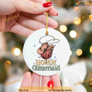 Western Hat Cowboy Ornament, Funny Christmas Ornaments