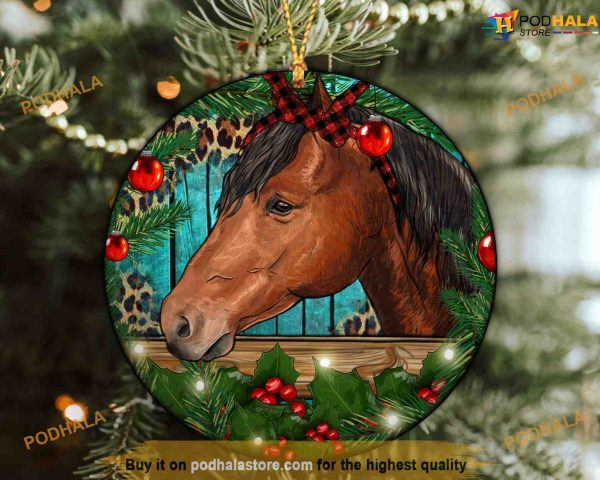 Western Horse Ornament, Family Christmas Ornaments