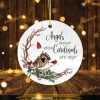 Winter Cardinal Memorial Christmas Ornament, Family Tree Decoration