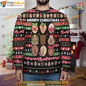 Women's Naughty Ugly Christmas Sweater, Funny Xmas Gifts