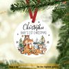 Woodland Baby's 1st Christmas Ornament, Personalized Family Ornaments