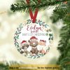Woodland Baby's First Christmas Ornament, Personalized Family Ornaments