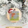 Wordle Christmas Ceramic Ornament, Funny Christmas Ornaments