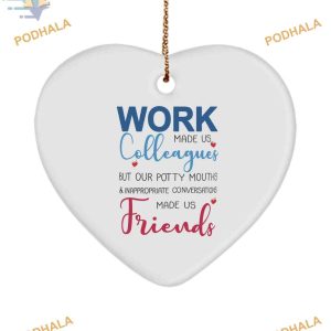 Work Colleague Keepsake Family Christmas Tree Ornaments