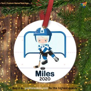 Youth Hockey Celebration Ornament, Funny Christmas Ornaments