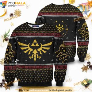 Zelda Ugly Christmas 3D Sweater, Funny Xmas Sweater