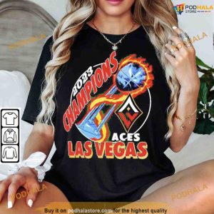 Back 2 back champions 2023 WNBA Las Vegas Aces T-shirt - Dalatshirt