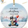 1st Xmas Penguin Together Custom 2023 Ornament, Best Family Christmas Gifts