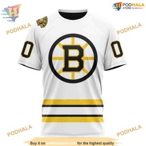 2023 2024 Centennial Away NHL Boston Bruins Hoodie 3D Travel Inspired Apparel 3