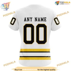 2023 2024 Centennial Away NHL Boston Bruins Hoodie 3D Travel Inspired Apparel 4