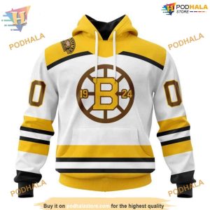 2023 2024 Centennial Third NHL Boston Bruins Hoodie 3D Commemorative Apparel 1