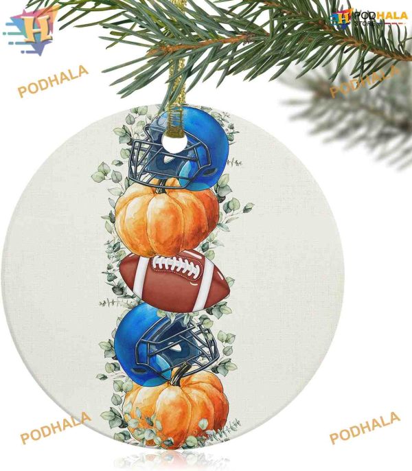 2023 Autumn Rugby & Eucalyptus Ornament, Family Christmas Ornaments