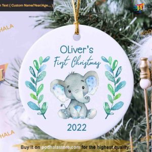 2023 Baby Boy 1st Christmas Ornament, Personalized Keepsake