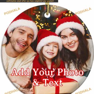 2023 Ceramic Custom Photo Christmas Ornaments Unique Xmas Tree Decor