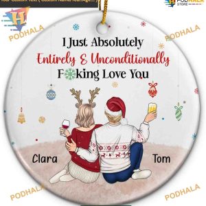 2023 Couple's Love Ornament, Personalized First Christmas