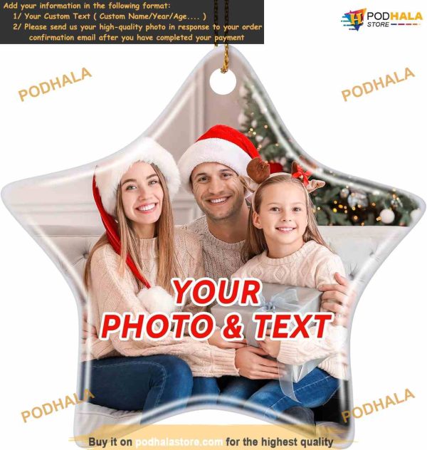 2023 Customized Ceramic Xmas Ornament Unique Decor for Newborn to Adults