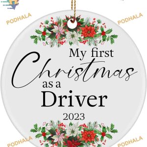 2023 Driver's First Christmas Ornament, Personalized Family Ornaments