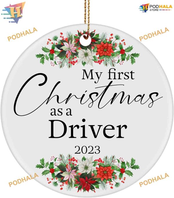 2023 Driver’s First Christmas Ornament, Personalized Family Ornaments