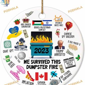 2023 Dumpster Fire Memory Ornament, Personalized Family Ornaments
