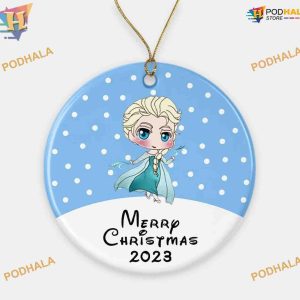 2023 Elsa Disney Princess Ornament, Custom Family Christmas Tree Decor