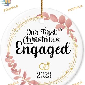 2023 Engaged Couple Christmas Ornament, Engagement and Wedding Gift