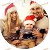 2023 Family Personalized Ceramic Christmas, Custom Photo Text Decorations Pendant