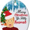 2023 'Filthy Animal' Comedy Ornament, Funny Christmas Ornaments