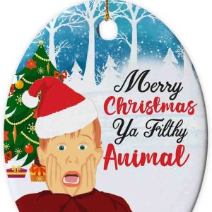2023 'Filthy Animal' Comedy Ornament, Funny Christmas Ornaments