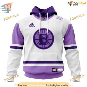 2023 Hockey Fight Cancer Personalized NHL Boston Bruins Hoodie 3D Supportive Merch 1