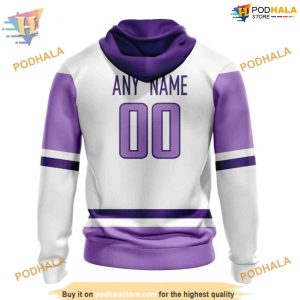 2023 Hockey Fight Cancer Personalized NHL Buffalo Sabres 3D Hoodie 2