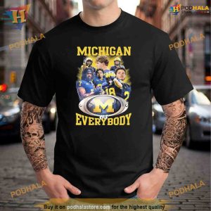 2023 Michigan Football Team Vs Everybody Shirt For Women Men 2