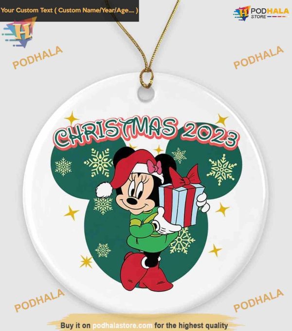 2023 Minnie Mouse Festivity Ornament, Disney Christmas Tree Ornament