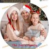2023 Personalized Custom Photo and Text, Gold String Ceramic Christmas Decorations