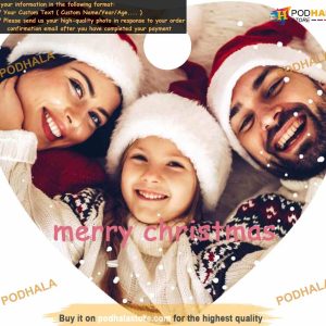 2023 Personalized Photo Custom Ceramics, Christmas Ornaments with Custom Text