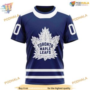 2023 Reverse Retro Toronto Maple Leafs Hoodie Custom NHL 3D Apparel 3