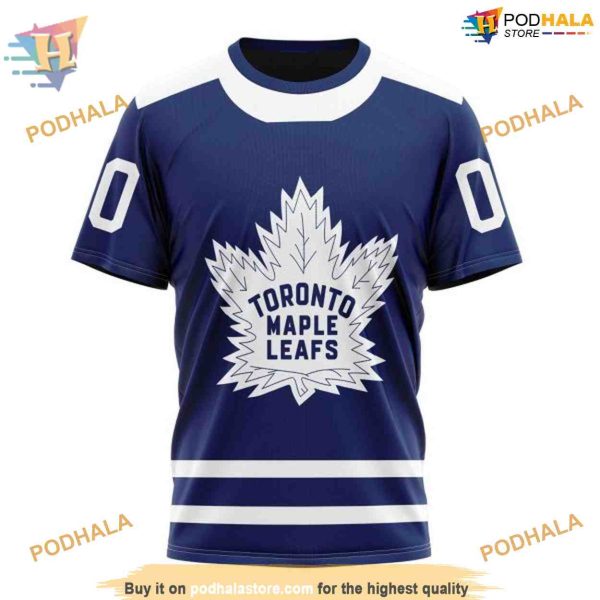 2023 Reverse Retro Toronto Maple Leafs Hoodie, Custom NHL 3D Apparel