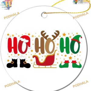 2023 Santa Hat & Boots Ornaments, Funny Christmas Ornaments for Family Tree
