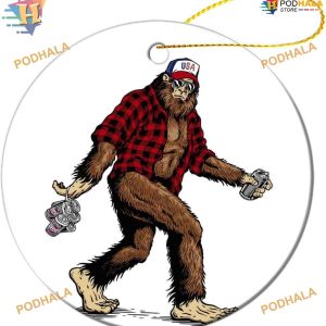 2023 Sasquatch Redneck Ornament, Funny Christmas Ornaments