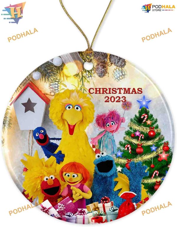 2023 Sesame Street Elmo Keepsake, Friends Christmas Tree Ornaments