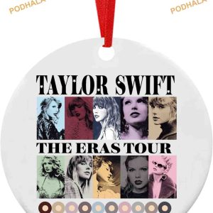 2023 Taylor Swift Ceramic Tour Ornament, Friends Christmas Ornaments