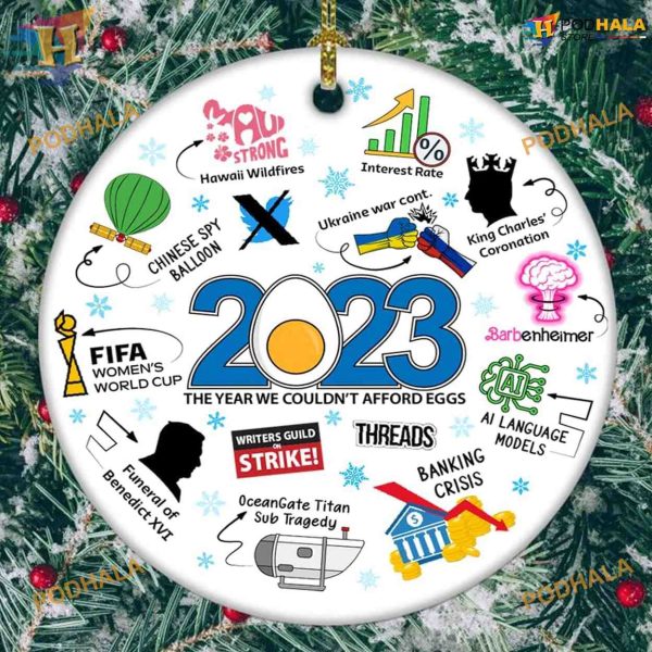 2023 Trending Topics Ornament, Funny Keepsake Family & Friends Gift