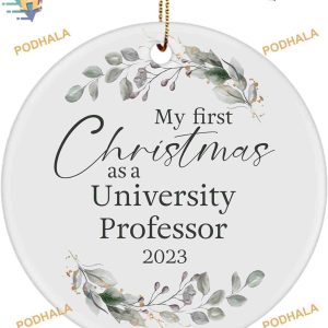 2023 University Professor's First Christmas Ornament, Funny Christmas Ornaments