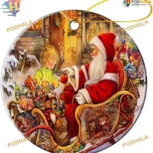 2023 Vintage Santa Claus Ornament, Funny Christmas Ornaments for Xmas